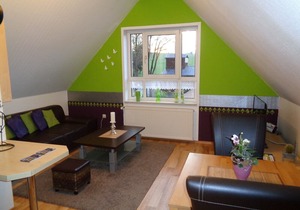 Gemütliche 40qm Ferienwohnung, Naturholzmöbelausstattung