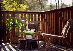 Glamping with hot tub in the forest