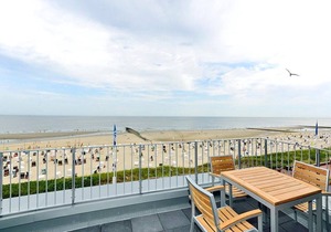 Great apartment on the beach with direct sea view, balcony and sauna in the house! -