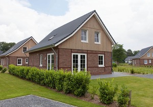 Half-timbered house with dishwasher