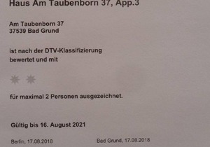 Holiday apartment Bad Grund for 2 persons with 1 bedroom - Holiday house
