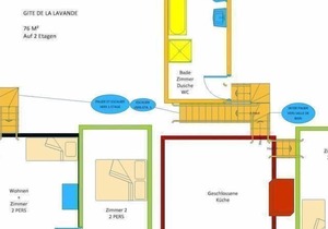 Holiday apartment Château Vert for 2 - 7 persons with 2 bedrooms - Row house
