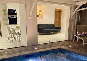 Homerez - Villa for 2 ppl. with swimming-pool and sea view at Le François
