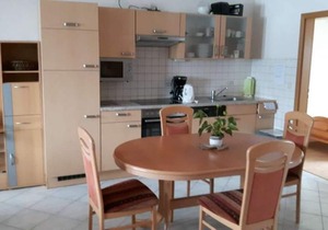 Idyllically Situated Holiday Apartment "Hermannshöhe FeWo 5" on a Farm with Shared Garden, Playground, Terrace, Barbecue, Wi-Fi & TV; Parking Available