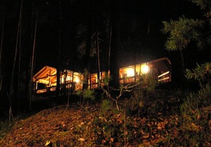 Large timber villa with splendid scenery and nature