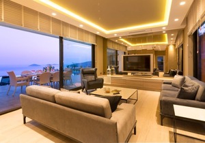 Luxurious four bedroom villa, stunning sea and mountain views over Kalkan