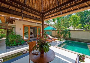 Luxury Villa near Ubud with private infinity pool and a lounging pavilion