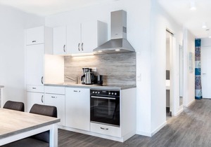 Modern apartment with balcony and in-house sauna area including -