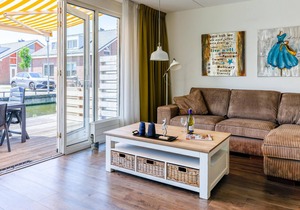 Modern apartment with jetty