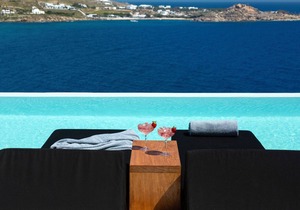 Mykonos Psarou Black Villa Near Nammos