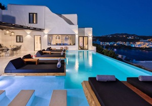 Mykonos Psarou Black Villa Near Nammos