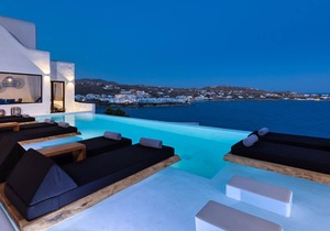 Mykonos Psarou Black Villa Near Nammos