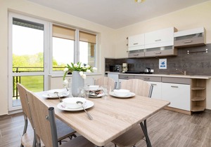 Peaceful Apartment Wrzosowo Bay with Parking by Noclegi Renters