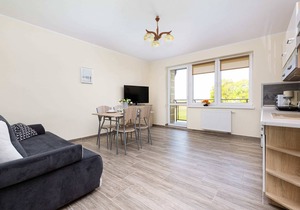 Peaceful Apartment Wrzosowo Bay with Parking by Noclegi Renters