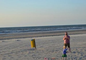Pipowagen op het strand