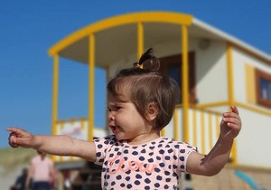 Pipowagen op het strand HV