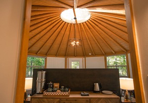 Relax in your own secluded Yurt Cabin nestled into a 200+ acre Property!