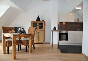 Relaxed peace above the rooftops in Überlingen West with a view of Lake Constance