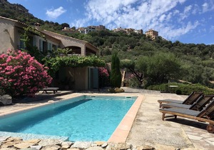 SEA VIEW, CORSICA CAP AND MOUNTAIN 😊 PRIVATE SWIMMING POOL, IN PEACE - CLOSE TO ÎLE-ROUSSE