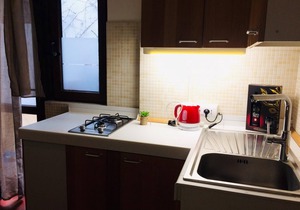 Small studio apartment with kitchenette and pvt bathroom. MISTRAL 2