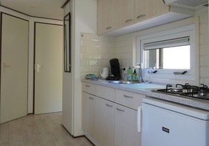 Spacious chalet for rent with nice view over the grounds against forest