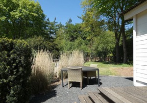 Spacious chalet for rent with nice view over the grounds against forest