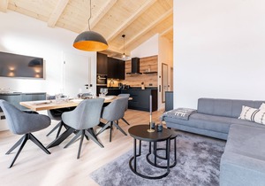 Spacious penthouse overlooking the glacier