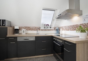 Steering wheel apartment with balcony at Strandhaus Bornhausen in Dahme