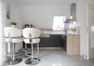 Steering wheel apartment with balcony at Strandhaus Bornhausen in Dahme