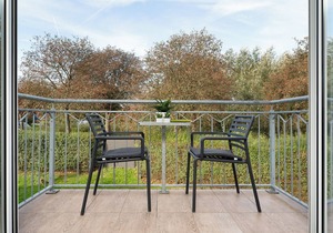 Steering wheel apartment with balcony at Strandhaus Bornhausen in Dahme