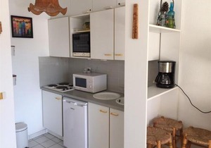 Studio cabine 4 pers près de la plage avec parking à Argelès-sur-Mer - FR-1-388-17