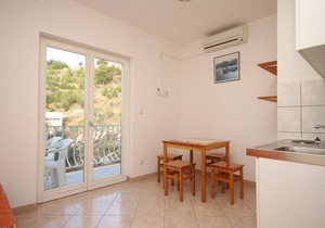 Studio flat with balcony and sea view Duće, Omiš (AS-7532-c)