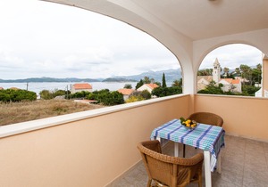 Studio flat with balcony and sea view Lopud, Elafiti (AS-14013-a)