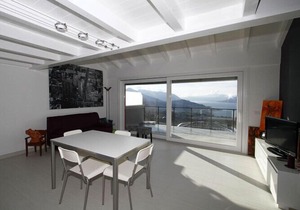 Stylishly furnished apartment in a residence with pool and dream view