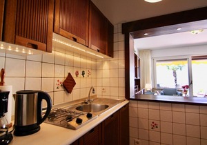 Tastefully furnished 2-room apartment with large balcony and dream view