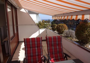 Terraced hill - partial sea view - Strandallee 140, direct beach location