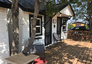 The Coastal Cabins- Cabin # 6 , walking minutes from the sandy beach