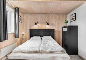 This cozy vacation home is located in the first row to the Flensburg Fjord at Brunsnæs Strand.