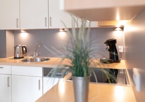 Vacation apartment Strandglück with terrace in the Seepark in Scharbeutz