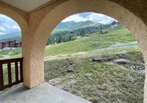 Valmorel, 2-room ski-in apartment with terrace, equipped kitchen, pets allowed