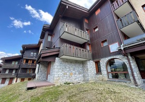 Valmorel, 2-room ski-in apartment with terrace, equipped kitchen, pets allowed