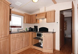 Very lavishly equipped caravan with plenty of space.