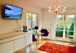 Villa am Steinhuder Meer Superior DZ-Azur- mit kl Pantry Küche, Garten, WLAN