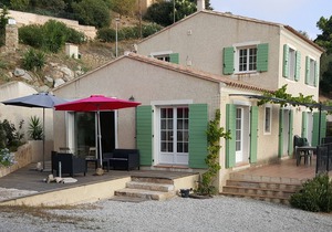 Villa, near Ile Rousse and the sea, lake and mountain view