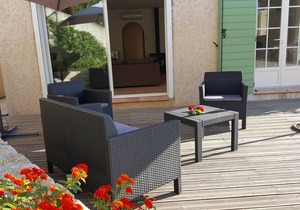Villa, near Ile Rousse and the sea, lake and mountain view