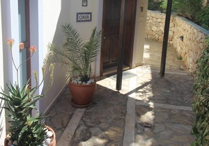 Villa with secluded private pool & garden and sea & mountain views.