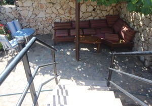 Villa with secluded private pool & garden and sea & mountain views.