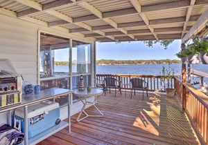 Waterfront Home in Tool w/ Dock, Fire Pit & Patio!