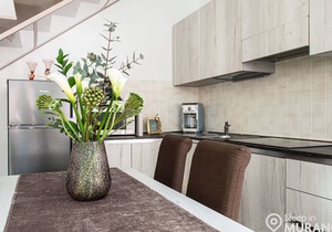 With outdoor terrace for family and friends