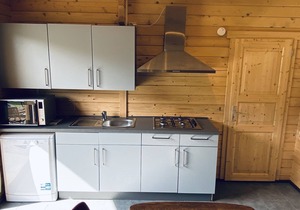 Wooden chalet for 6 people in a small holiday park in Ossenisse